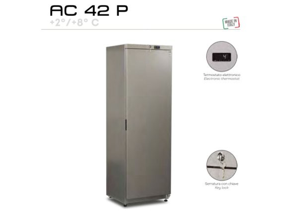 Frigorifero  AC 42 P litri 375 +2/+8°C.